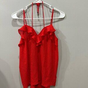Red Halter Tank